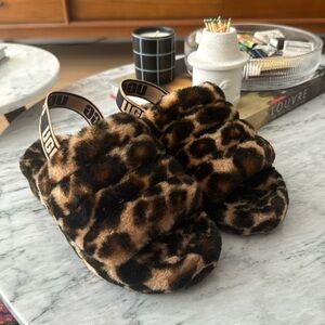 Ugg leopard slippers